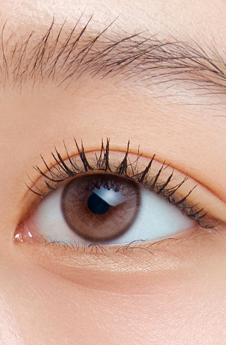 Wake Up Kristin 1Day - Dawn Brown (2pcs) eye close up