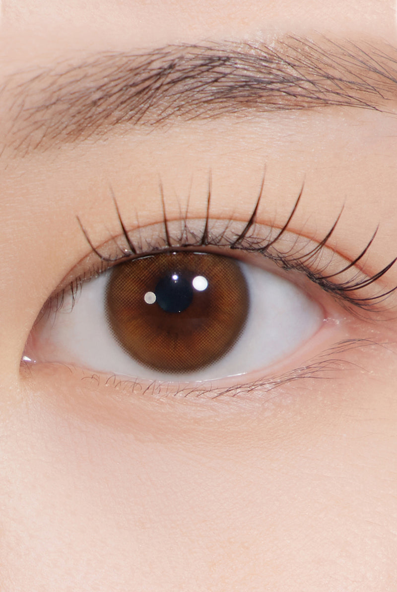 Bittersweet Kristin 1Day - Amber Brown (2pcs) eye close up