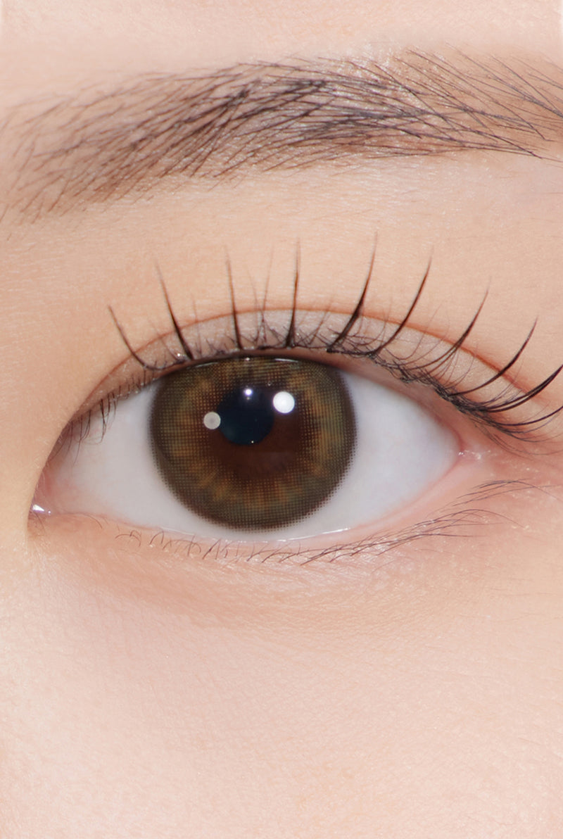 Bittersweet Kristin 1Day - Olive Brown (2pcs) eye close up