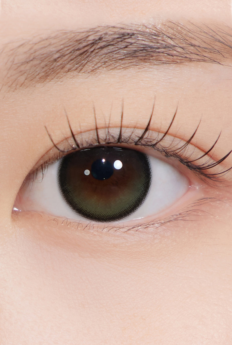 Secretive Kristin Plus (13.5) 1Day - Olive (2pcs) eye close up